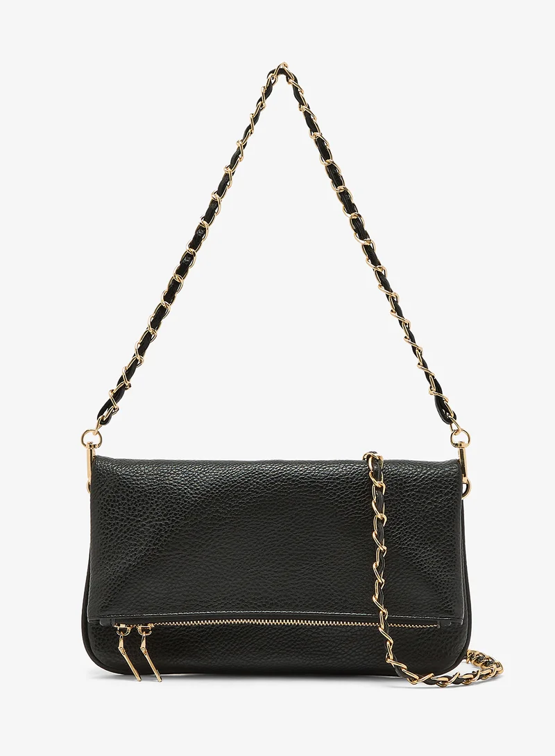 ايلا حقيبة كتف بتفاصيل سحاب وجنزير